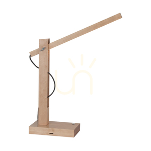 Lampa de masă Tukan, 1xLED, 3000K, 5,5 W, mesteacăn/antracit, cablu împletit cu variator tactil, 45 cm small 0