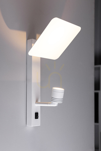 Aplică de perete Turid, 1xLED, 3100K, 3W, metal alb, 16 cm small 1
