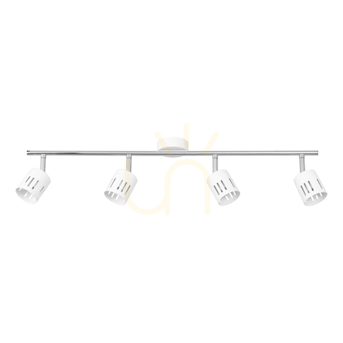 Verifica Lampa de tavan Ulrika, 4xG9, Max. 28 W, crom/metal alb, 82 cm