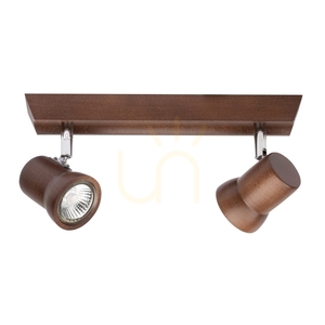 Spot Light Venla 2434276 spot de tavan, 2×GU10, lemn de fag în culoarea nucului, 29 cm small 4