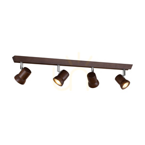 Lampa de tavan Venla, include 4 prize GU10, maxim. 5 W, lemn de fag și nuc / metal cromat, 69 cm small 1