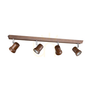 Lampa de tavan Venla, include 4 prize GU10, maxim. 5 W, lemn de fag și nuc / metal cromat, 69 cm small 0