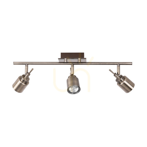 Verifica Lampa de tavan Vera, 3xGU10, Max. 35 W, patină metalică, 56,8 cm