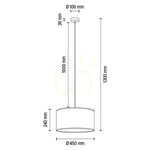 Lampă suspendată Vert, 1xE27, Max. 60 W, metal negru / abajur negru împletit / abajur multicolor cu model de pene de păun, Ø 45 cm small 2