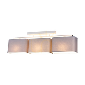 Lampa de tavan Vertigo, 3xE27, Max. 25 W, metal alb/abat-jour gri, 86 cm small 1