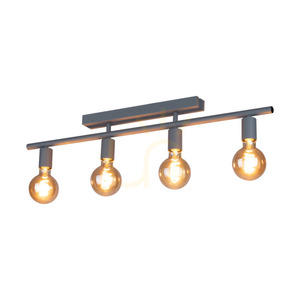 Lampa de tavan Vertigo, 4xE27, Max. 25 W, metal gri, 86 cm small 1