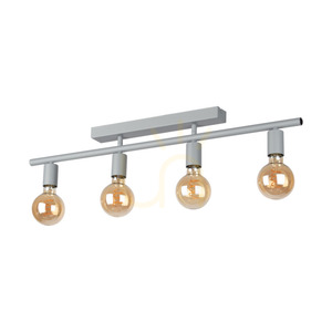 Lampa de tavan Vertigo, 4xE27, Max. 25 W, metal gri, 86 cm small 0