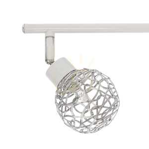 Lampa de tavan Virgo, 4xG9, Max. 40 W, metal alb/abat-jour din metal cromat, 62 cm small 1