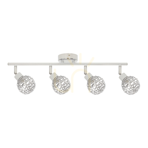 Lampa de tavan Virgo, 4xG9, Max. 40 W, metal alb/abat-jour din metal cromat, 62 cm small 0