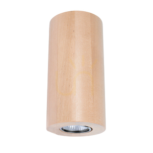 Aplică rotundă de perete Wooddream, 2xGU10, Max. 6 W, mesteacăn, Ø 10 cm small 0