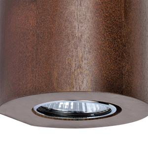 Aplică rotundă de perete Wooddream, 2xGU10, Max. 6 W, lemn de fag și nuc, Ø 10 cm small 2