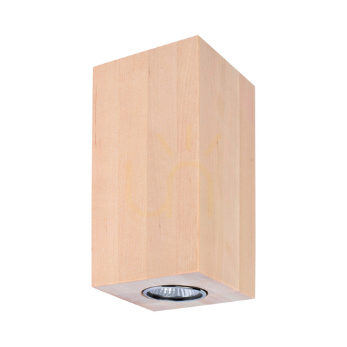 Verifica Aplică de perete Wooddream Square, 2xGU10, Max. 6 W, mesteacăn, 10 cm