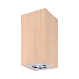 Aplică de perete Wooddream Square, 2xGU10, Max. 6 W, mesteacăn, 10 cm small 0