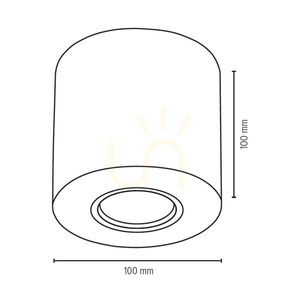Lampa de tavan rotundă Wooddream, 1xGU10, Max. 6 W, mesteacăn, Ø 10 cm small 2