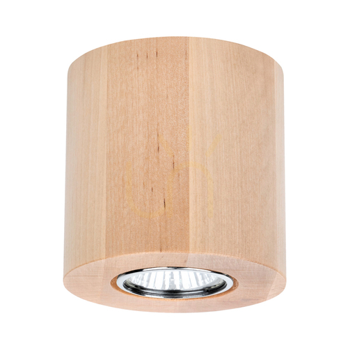 Verifica Lampa de tavan rotundă Wooddream, 1xGU10, Max. 6 W, mesteacăn, Ø 10 cm
