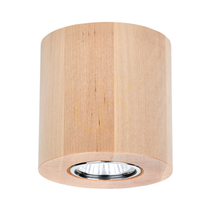 Lampa de tavan rotundă Wooddream, 1xGU10, Max. 6 W, mesteacăn, Ø 10 cm small 0