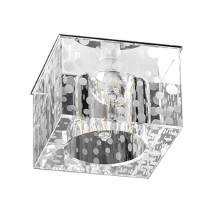 Set de plafoniere Cristaldream, include 3 becuri LED G4 (Max.. 2,3 W), metal cromat/sticlă transparentă, cu sursă de alimentare, 7 cm small 1