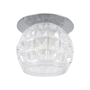 Set de plafoniere Cristaldream, include 3 becuri LED G4 (Max.. 2,3 W), metal cromat/sticlă transparentă, cu sursă de alimentare, Ø 8 cm small 1