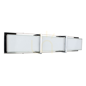 Aplică de perete Zoey, include LED 3000K 27W, metal cromat/abat-jour din sticlă albă, 64 cm small 0