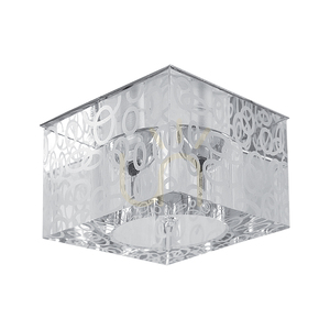 Set de plafoniere Cristaldream, include 3 becuri LED G4 (Max.. 2,3 W), metal cromat/sticlă transparentă, cu sursă de alimentare, 7 cm small 1