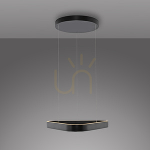 Q-STRETTO 2690-18 Lampă suspendată neagră cu 2 LED-uri small 8