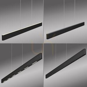 Q-STRETTO 2687-18 Lampă suspendată neagră cu 2 LED-uri small 2