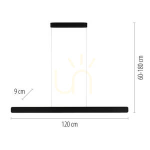 Q-STRETTO 2687-18 Lampă suspendată neagră cu 2 LED-uri small 4