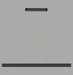 Q-STRETTO 2687-18 Lampă suspendată neagră cu 2 LED-uri small 5