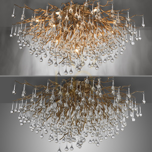 ICICLE 8092-11 Lampa de tavan, alamă, 14xG9 small 14