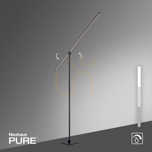 Lampa de podea PURE-GRAFO 407-18, negru, 1xLED small 11