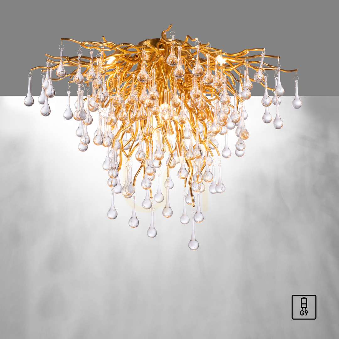 Afişa ICICLE 8091-11 Lampa de tavan, alamă, 9xG9 ICICLE 8091-11 Lampa de tavan, alamă, 9xG9