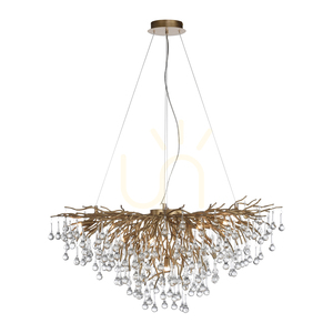 Lampa suspendată din alamă ICICLE 2192-11, 10xG9 small 15