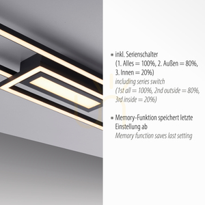 ASMIN 14696-18 Lampa de tavan, negru, 1xLED small 3