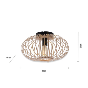 RACOON 11410-79 Lampa de tavan, lemn, 1xE27 7 RACOON 11410-79 Lampa de tavan, lemn, 1xE27 small 7