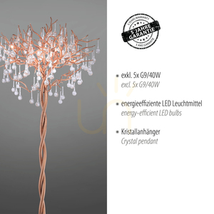 Lampa de podea din alamă ICICLE 232-11, 5xG9 small 4