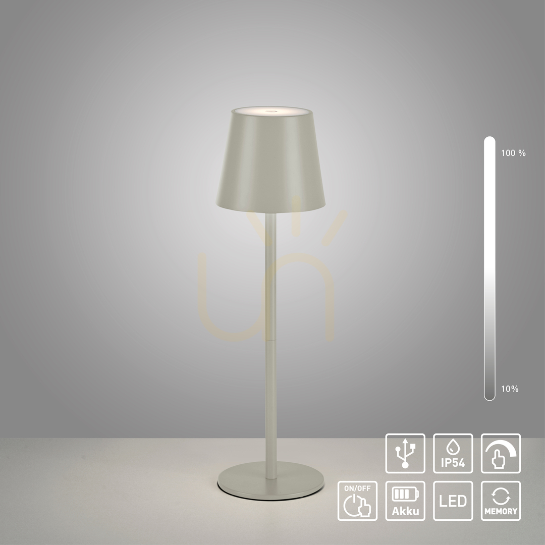 Afişa Lampa de masă EURIA 19250-40, gri, 1xLED Lampa de masă EURIA 19250-40, gri, 1xLED