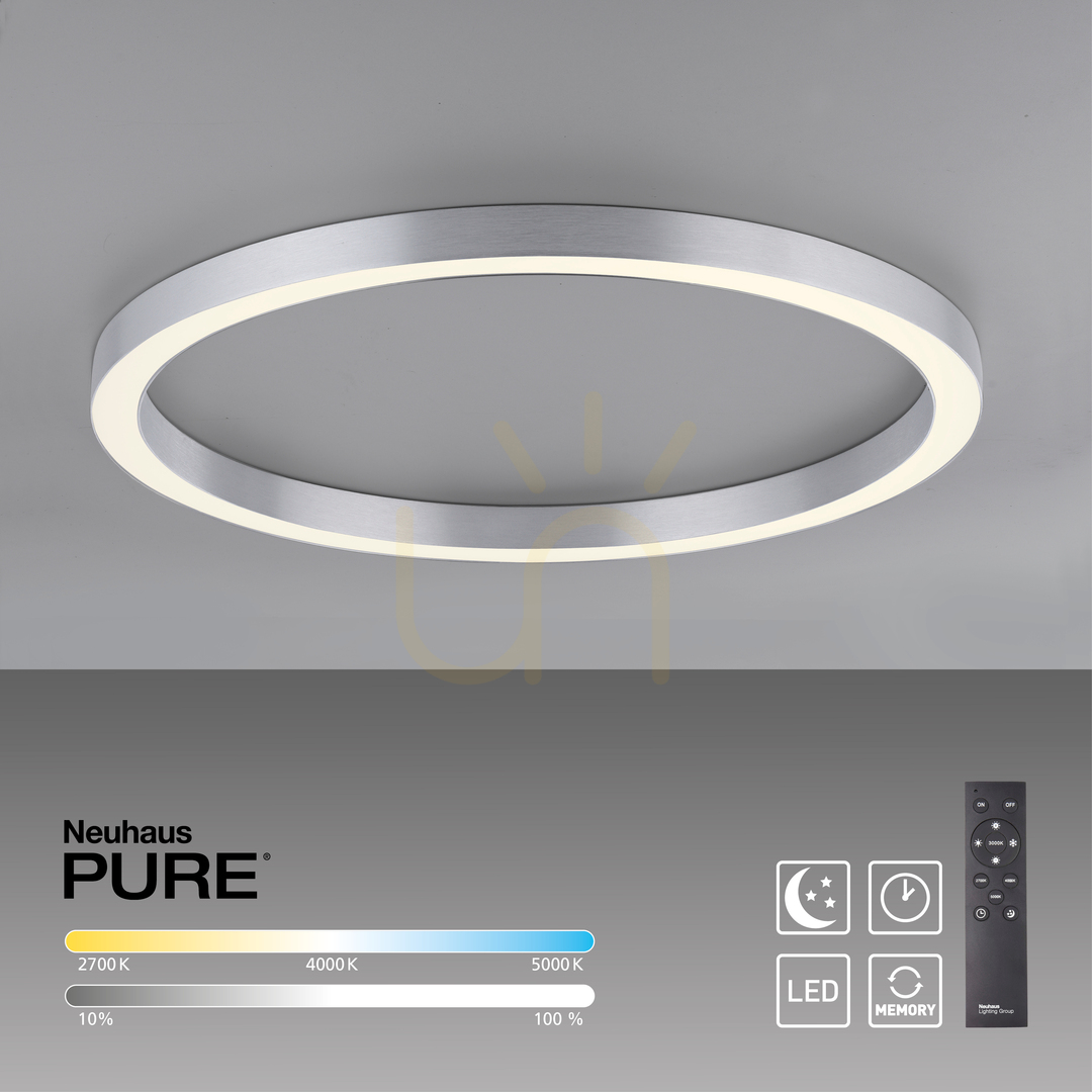 Vedere PURE-LINES 6306-95 Lampa de tavan, argintiu, 1xLED PURE-LINES 6306-95 Lampa de tavan, argintiu, 1xLED