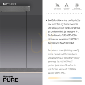 PURE-MOTO-RISE 2545-15 Lampa suspendată gri cu 3 LED-uri 3 PURE-MOTO-RISE 2545-15 Lampa suspendată gri cu 3 LED-uri small 3