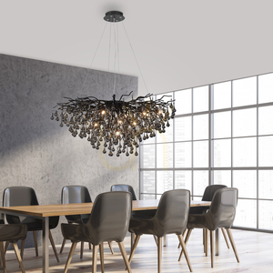 ICICLE 2192-18 Lampa suspendată neagră 10xG9 small 10