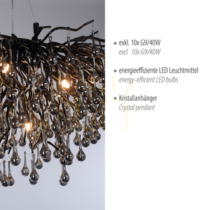 ICICLE 2192-18 Lampa suspendată neagră 10xG9 small 3