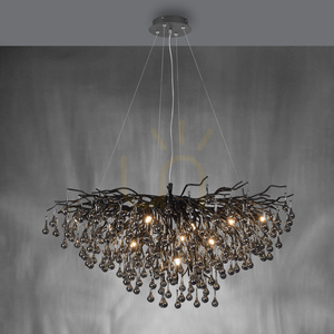 ICICLE 2192-18 Lampa suspendată neagră 10xG9 small 5
