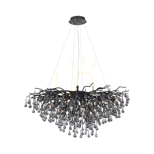 Verifica ICICLE 2192-18 Lampa suspendată neagră 10xG9