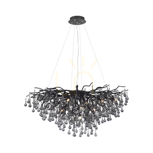 ICICLE 2192-18 Lampa suspendată neagră 10xG9 small 0