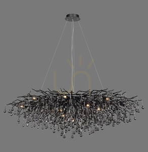 ICICLE 2031-18 Lampă suspendată neagră 15xG9 small 1