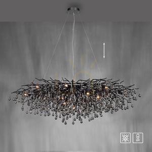 ICICLE 2031-18 Lampă suspendată neagră 15xG9 small 12