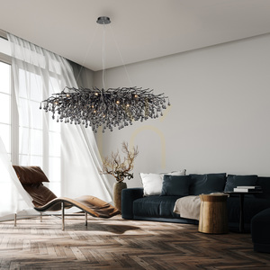 ICICLE 2031-18 Lampă suspendată neagră 15xG9 small 2