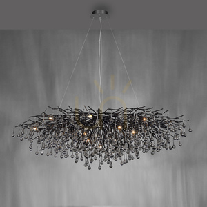 ICICLE 2031-18 Lampă suspendată neagră 15xG9 small 5