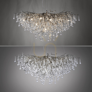 ICICLE 2192-55 Lampa suspendată argintie 10xG9 small 14