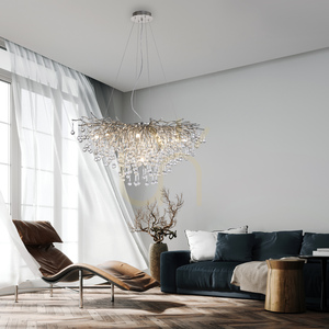 ICICLE 2192-55 Lampa suspendată argintie 10xG9 small 2