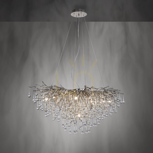 ICICLE 2192-55 Lampa suspendată argintie 10xG9 small 5